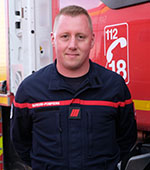 Portrait Mickael Castet, pompier volontaire